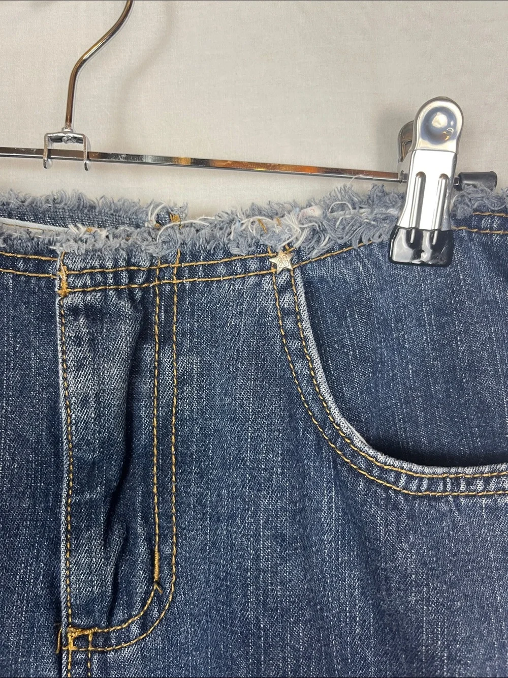 Vintage Y2K Bubblegum USA Denim Jean Maxi Skirt